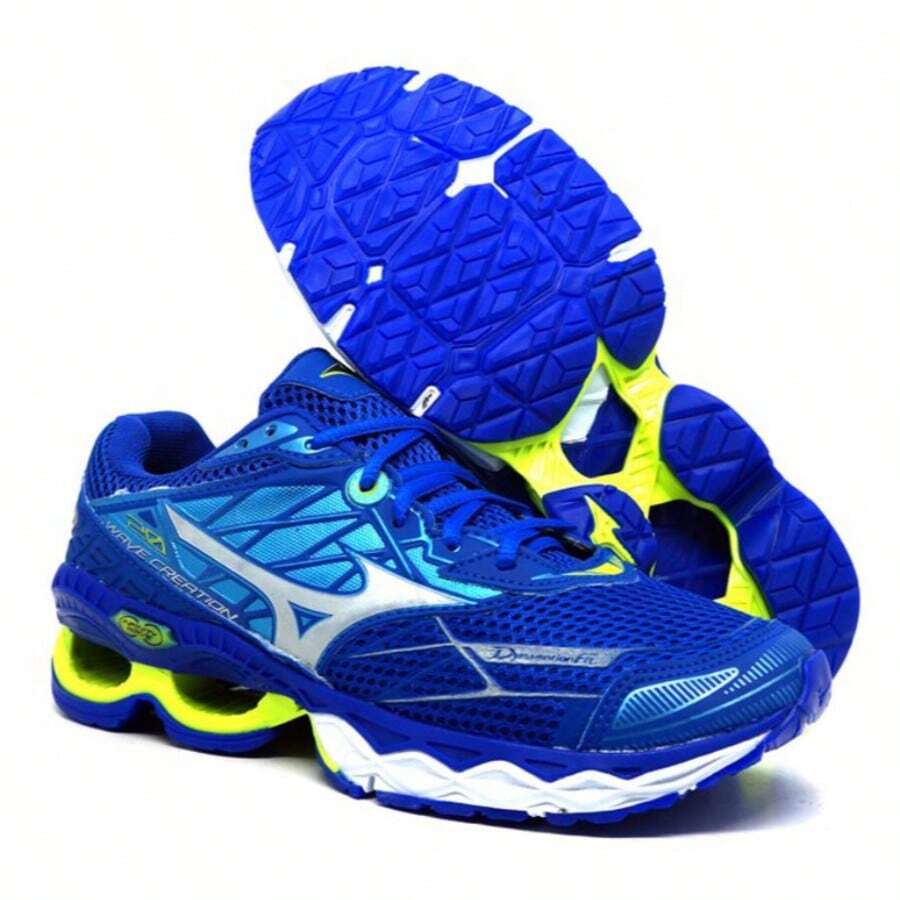 Men's Special Size Mizun Wave Creation 20 Gym Running Walking Shoes Promotion - Xanh đậm - Xem 1