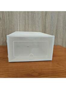 Plastik Schuhbox Schlafsaal Schuhlagerung Zuhause Tür einfaches Schuhgestell platzsparende Schuhkabinett Lagerbox transparent