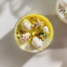 1pc/2/Pcs/6pcs Shell Sequin Aromatherapy Candle Gift Fragrance Color Sequin Dried Flower Soybean Conch Candle - Christmas Gift - Candlelight Dinner - Furniture Essential - Party Gathering -6 Unique Fragrances Create A Romantic Atmosphere, Perfect For Valentine's Day And Graduation Gifts!