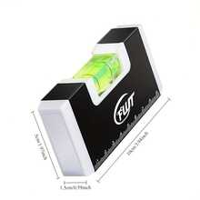 1 Peça Mini Nível de Liga de Alumínio Magnético de Ultra Precisão - Ímãs Potentes para Ajuste de Nível do Chão e Parede, Sem Necessidade de Montagem, Preto