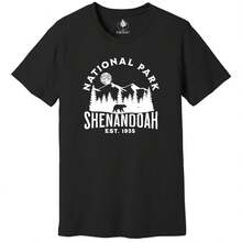 National Park Shirts, Shenandoah National Park Shirt, Shenandoah Park Hiking - Black - View 1