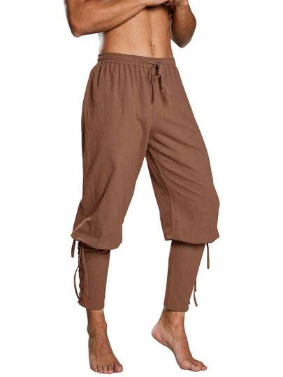 男士中世纪万圣节服装角色扮演文艺复兴维京裤