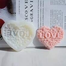 Molde de silicona con formas de corazón y floral, minimalista y de moda para uso casual diario