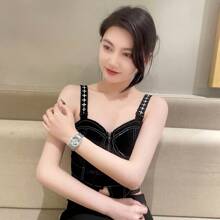 2025 Stainless Steel Strap Waterproof Quartz Luxury Lady Watch With Exquisite Abalone Design - Silver - View 5