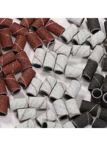 210件装指甲抛光头打磨环砂轮盒抛光头打磨抛光美甲工具套装 - 彩色 - 查看 8