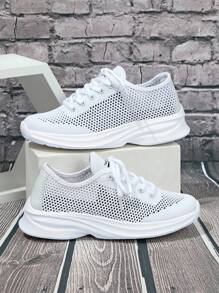 Zapatos casuales, cómodos y transpirables para hombre, adecuados para vacaciones, viajes, uso diario. Zapatos de ocio con cordones y estilo bajo, aptos también para parejas.