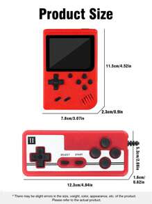 1pc Handheld Game Console With 400 Nostalgic Classic Retro Games Portable Mini Russian Old-Fashioned Handheld Gaming Console Supports Double-Player Game Handles Support TV Connection Rechargeable Holiday Gift For Husband And Boyfriend