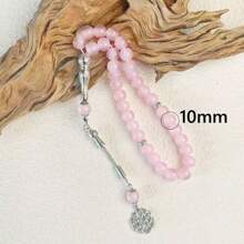 1pc 33pcs Light Yellow Natural Gradient Jade Bracelet, Elegant & Cute For Women Daily Wear