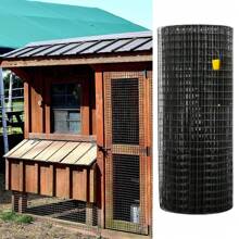 Hardware Cloth, 24"X50 Ft-48"X50 Ft And 1"X1" Grid Size, Galvanized Steel Vinyl Coated 16 Gauge Welding Wire Or Chicken Wire Fence, Comes With Cutting Pliers And A Pair Of Fabric Gloves, For Garden Fences And Pet Fences, Black - 24" X 50', 16-gauge Welding Wire - View 9