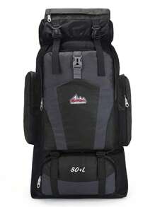 Sac à dos d'alpinisme de 80 litres en nylon imperméable pour hommes, sac à dos de montagne, sac de voyage de plein air