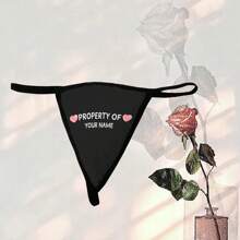 [DIY] 定制男士丁字裤内裤，肖像照片个性化丁字裤，独特礼物，带有大脸部印花的新奇丁字裤，轻质透气快干舒适材料，送给朋友/伴侣/配偶的礼物，派对/生日礼物