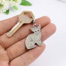 1 件金属猫饰品 DIY 可爱钥匙扣耳机包吊坠耳环手链项链珠宝制作配件礼物 - 彩色 - 查看 5