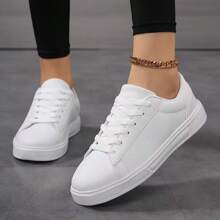 Extra Large, Wide And High-Heightened Sneakers, Versatile And Breathable New Style Fashionable White Shoes, Sports Casual Women's Shoes, Super Soft Thick-Soled Skateboard Shoes