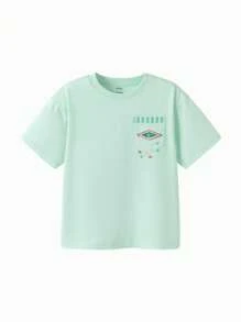 Balabala Girls' T-Shirt, 2025 Summer Quick-Dry Top - Green Tone - View 4