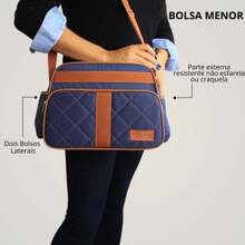 Luxury 2-Piece Maternity Bag Kit For Baby Girl And Boy - 藍色 - 查看 3