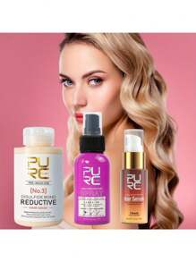 Esencia mágica para el cuidado del cabello PURC, acondicionador perfumado y suavizante, tratamiento de restauración de enlaces de azufre No. 3 para el cabello, cuidado de recuperación suave para el cabello seco, dañado y encrespado, spray protector térmico para cabello permanentado y teñido