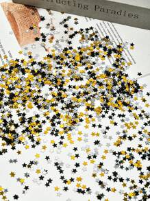 6mm Confeti estrella de cinco puntas, decoración festiva simple, práctica y multifuncional