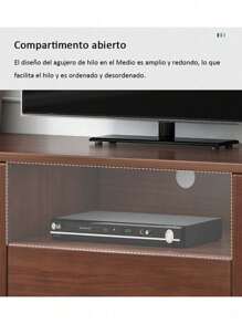 Modern 55 Inch Wooden TV Stand 120cm - 棕色 - 查看 6