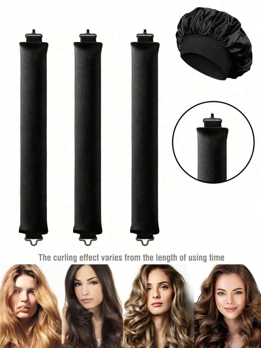 4件套美发造型套装 - 无热卷发器 + 睡眠帽，便捷卷发工具，泡沫卷发器，女士睡眠发型工具，卷发器，无热卷发，卷发器，美发产品及配件，适用于理发店、美容院、返校季、旅行度假必备，卷发器，卷发产品，卷发器，卷发器，卷发棒，卷发工具，无热卷发器，卷发梳，美发设备，无热波浪，旅行必备，旅行必备，发型，美发，卷发，卷发器，卷发器，无热卷发，无热卷发，卷发器，卷发棒，卷发，卷发棒，卷发工具，卷发棒，卷发扩散器，头发，旅行，美发产品，美发工具，头发理发用品、理发师、理发配件、理发店、美发设备