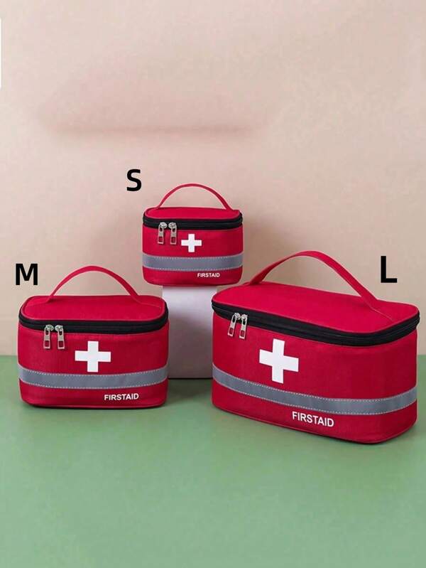 Sac organisateur de voyage en tissu oxford de six couleurs avec trois poches - Avec porte-clés et lanière - Imperméable