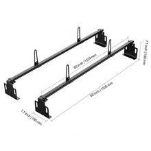 Trailer Ladder Rack, 2/3 Crossbars Adjustable Roof Rack, 400-800 Lbs Capacity Heavy-Duty Steel/Aluminum, Fit For Multiple Brand And Model Trucks, Length 35.8"-81.1" - 60", 2 Crossbars Ladder Rack, 500 Lbs Capacity - View 10