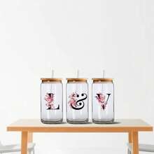 27 件 UV DTF 暗玫瑰花卉字母杯贴贴纸，适用于 16 盎司杯子的防水自粘贴花，适用于木材、塑料、玻璃、金属、陶瓷表面的 DIY 工艺用品 - 混合颜色，一次性使用 - 彩色 - 查看 5