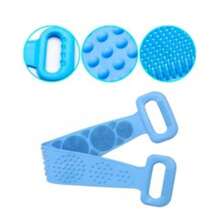 Silicone Sponge Massager Brush Bath Wash Whole Body Loofah Exfoliation - Multicolor - View 5