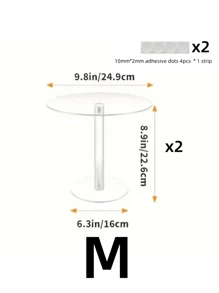 1/3/6 pièces Support à gâteau en acrylique, présentoir rond transparent pour cupcakes pour table de dessert, support surélevé pour gâteaux, desserts, cupcakes, bonbons pour mariage, événement, anniversaire, support pour cupcakes, desserts, gâteaux, pizza, cuisine, cadeau de Noël