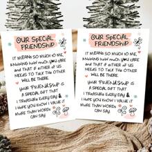 Lustige Dankeskarten für Freundschaft, hochwertigem Papier, feierliche Freundschaftssegen Geschenke für beste Freunde, aufrichtige Freundschaftskarten mit Umschlägen