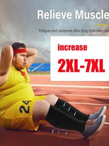 1 双加大码压力袜，透气循环 20-30 毫米汞柱，男女皆宜，加大码 - 7 加大码 - 彩色 - 查看 4