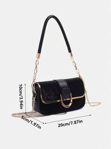 2025 Nouveau sac sous les bras à la mode, sac carré petit minimaliste chic de haute qualité avec chaîne, sac à bandoulière/croisé polyvalent et décontracté avec motif losange