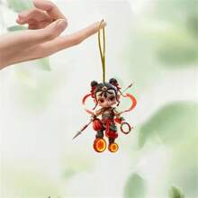5pcs Cute Cartoon Nezha Car Rearview Mirror/Bag Hanging Decorations, Party Accessories, Keychain Party Favors Wedding Gifts Birthday Gifts Graduation