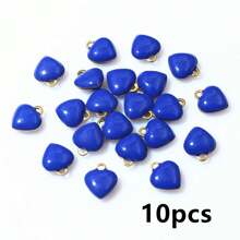 10-20pcs 9x8mm Enamel Small Heart Charms Pendant Stainless Steel DIY Jewelry Making Accessories Findings For Bracelet Earrings - Heart - View 12