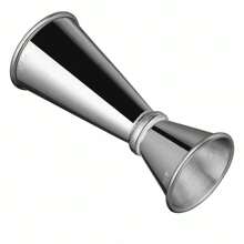 高级创意双头卷边量杯盎司杯优质材质304不锈钢鸡尾酒专用量杯量杯鸡尾酒辅助用具基础鸡尾酒设备调酒师必备，送父亲的礼物