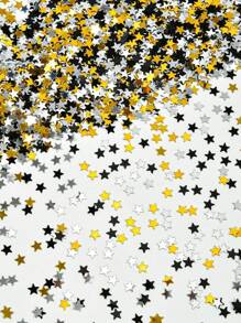 6mm Confeti estrella de cinco puntas, decoración festiva simple, práctica y multifuncional