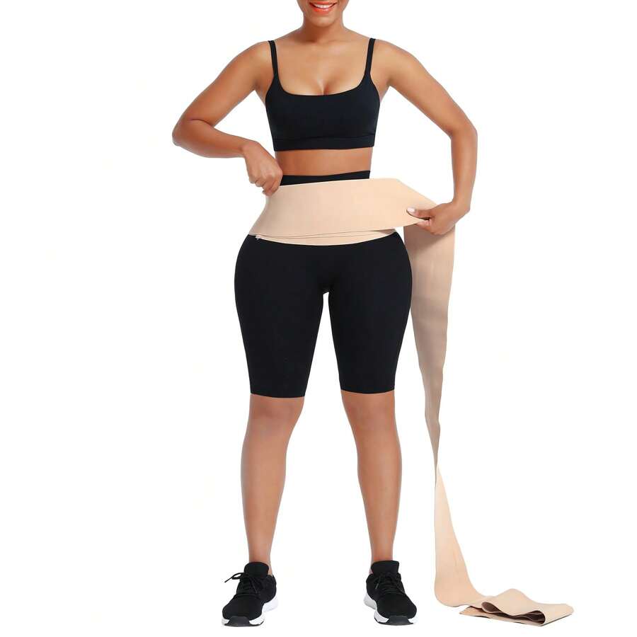 FEELINGIRL Waist Trainer For Women Trimmer Belt Waist Cincher Tummy Wrap Plus Size Snatch Me Up Bandage Body Shaper