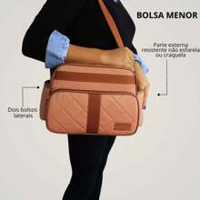 Luxury 2-Piece Maternity Bag Kit For Baby Girl And Boy - Rusty Rose - View 3