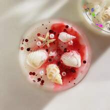 1pc/2/Pcs/6pcs Shell Sequin Aromatherapy Candle Gift Fragrance Color Sequin Dried Flower Soybean Conch Candle - Christmas Gift - Candlelight Dinner - Furniture Essential - Party Gathering -6 Unique Fragrances Create A Romantic Atmosphere, Perfect For Valentine's Day And Graduation Gifts!