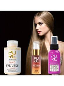Esencia mágica para el cuidado del cabello PURC, acondicionador perfumado y suavizante, tratamiento de restauración de enlaces de azufre No. 3 para el cabello, cuidado de recuperación suave para el cabello seco, dañado y encrespado, spray protector térmico para cabello permanentado y teñido