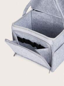 1入摺疊式深灰色嬰兒尿布收納袋，適用於媽媽 - 深灰色 - 查看 8
