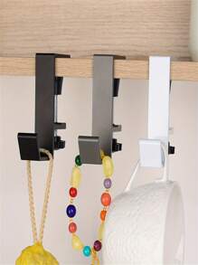 1个可调节桌面挂钩 - 高承重，多功能收纳方案，可悬挂背包、水瓶等 - 安装简便，时尚设计，黑色、灰色、白色可选，实用挂钩，文具收纳好帮手，开学季必备