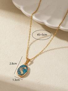 1 Lucky Stone Necklace For 12 Constellations Aries Amethyst Star/Taurus Lapis Lazuli Snake/Gemini Aquamarine Hand/Cancer Rose Quartz Eye/Leo Green Strawberry Leaves/Virgo Rose Quartz Chrysanthemum Tree Of Life Accessories Shiny Pendant Necklace Valentine's Day Gift Dating Annual Meeting Party Decoration Long Necklace Deep V Sweater Chain Birthday Gift Bohemian Style,Mom,Mother,Mother's Day,Gift - Colorful - View 16