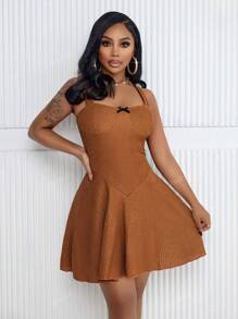 Women's Sexy Summer Fashionable Texture Sleeveless Short Pleated Mini Dress