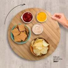 Round Bamboo Turntable 32x32x3cm - 鏽棕色 - 查看 5