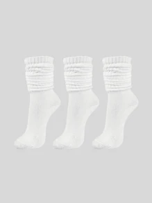 3/4/6/8 Pairs Women's Multifunctional Comfortable Black, White, Gray Faux Leather Socks, Foldable, Size: (36~39) (39~42) - Multicolor - View 19