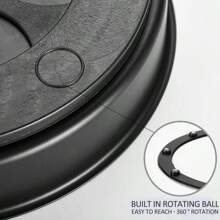 ステンレス鋼層ターンテーブルオーガナイザー多機能キッチン収納装飾トレイ回転スパイスラックキッチンアクセサリー - L - チェックする 5