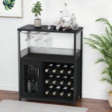 Farmhouse Wine Bar Cabinet With Detachable Wine Rack And Storage Cabinet Kitchen Buffet Cabinet With Glass Holder And Mesh Door Buffet Sideboard For Living Room And Bar