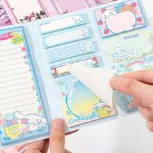 Sanrio 1pack 180 Self-Adhesive Sticky Notes, - Cute Cartoon Sticky Note Pads For Planners And Organizers, Rectangular, Sanrio Kuromi My Melody Cinnamoroll Pochacco Official Licensed Merchandise
