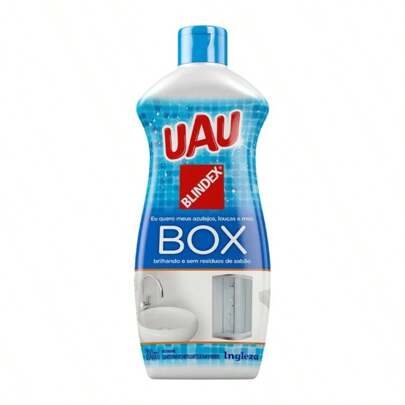Limpa Box UAU Blindex 200ml Alta Qualidade Brilho e Proteção Prolongada Banheiro Eficaz