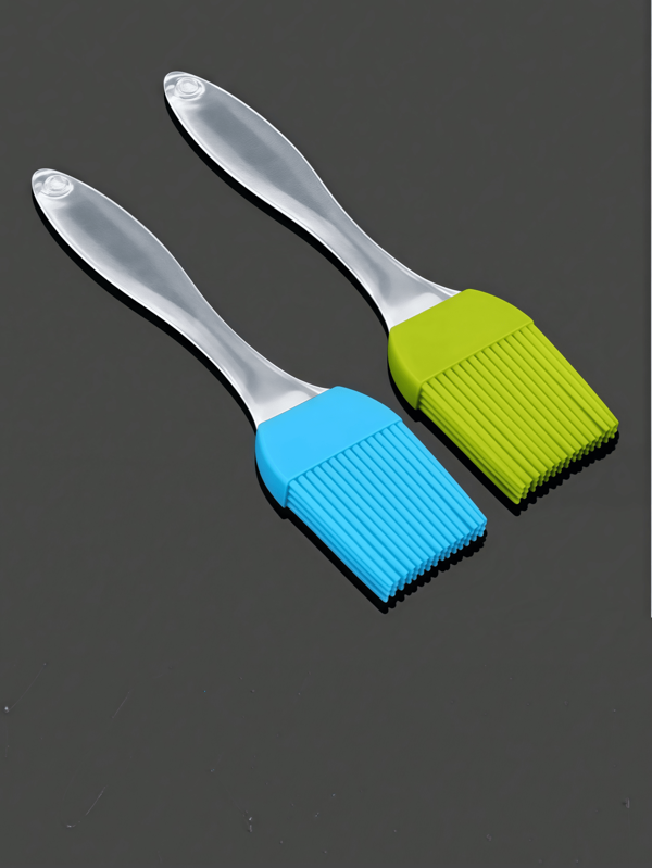 2-10pcs Random Color Kitchen High Heat Resistant Silicone Basting Brush For Baking, Cooking, Grilling